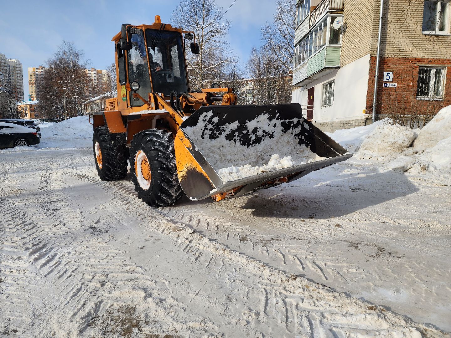 красноармейск, г.о. пушкинский, уборка дворов, вывоз снега,