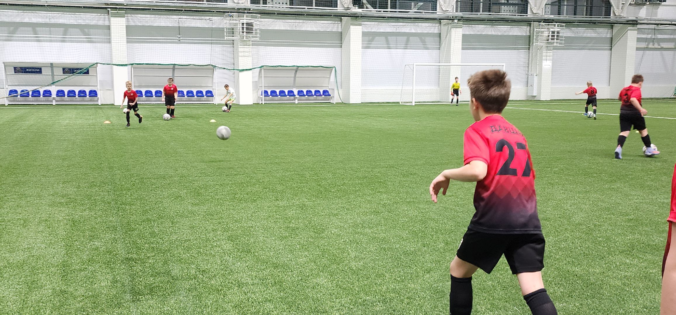 новый футбольный манеж, спорт, Минспорт, Домодедово, первая тренировка,