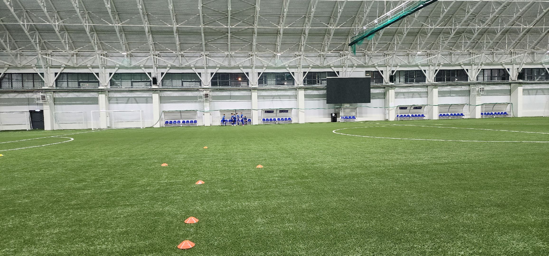 новый футбольный манеж, спорт, Минспорт, Домодедово, первая тренировка,