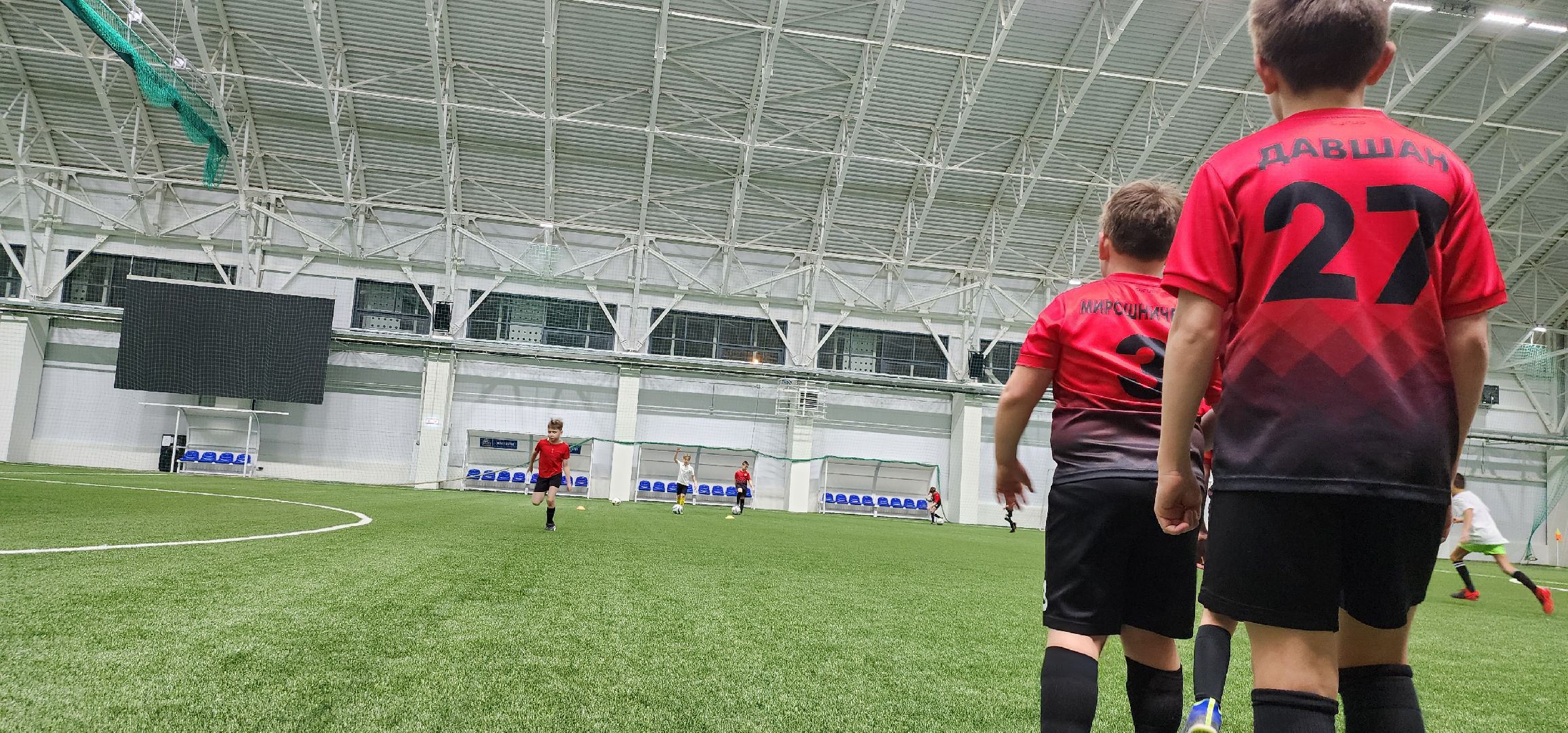 новый футбольный манеж, спорт, Минспорт, Домодедово, первая тренировка,