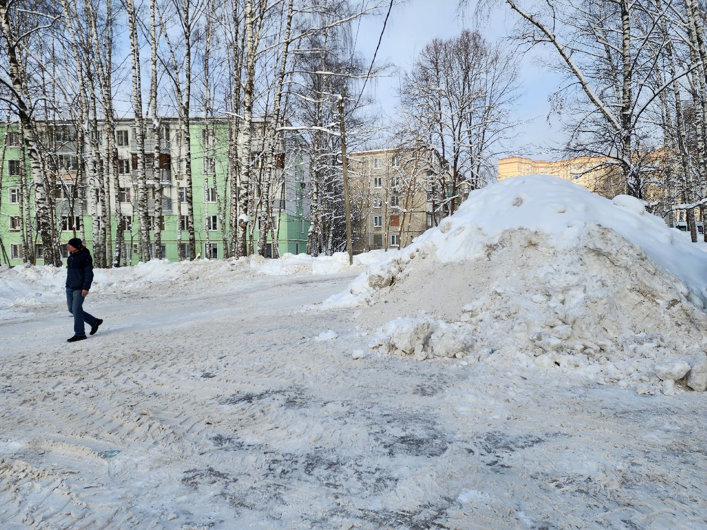пушкино, уборка снега, коммунальная техника, циклон ольга,