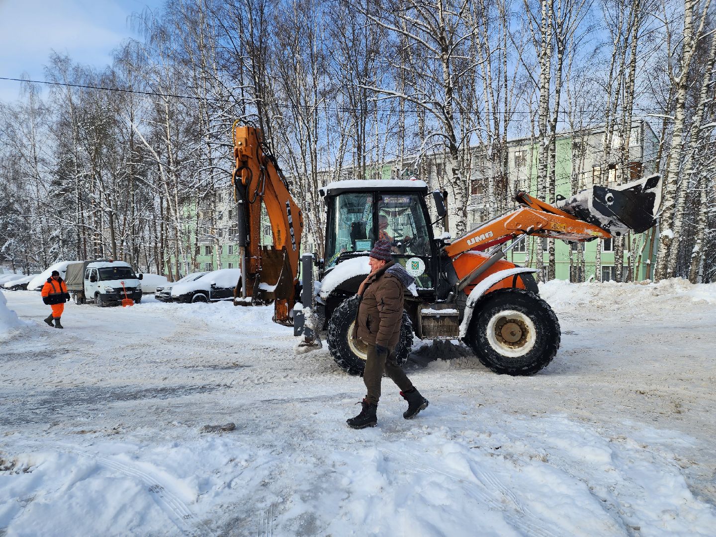пушкино, уборка снега, коммунальная техника, циклон ольга,