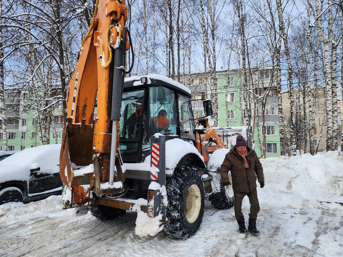 пушкино, уборка снега, коммунальная техника, циклон ольга,