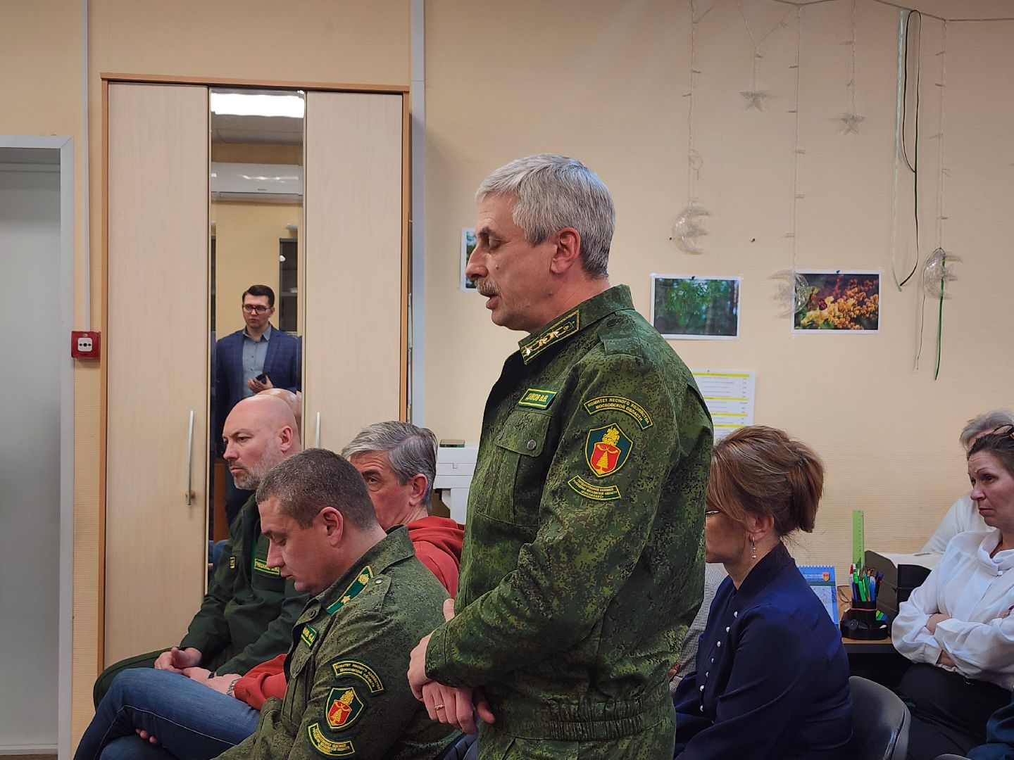 Мособллес, подготовка к пожароопасному сезону, оперативное совещание, поселок Колышкино болото, Богородский городской округ,