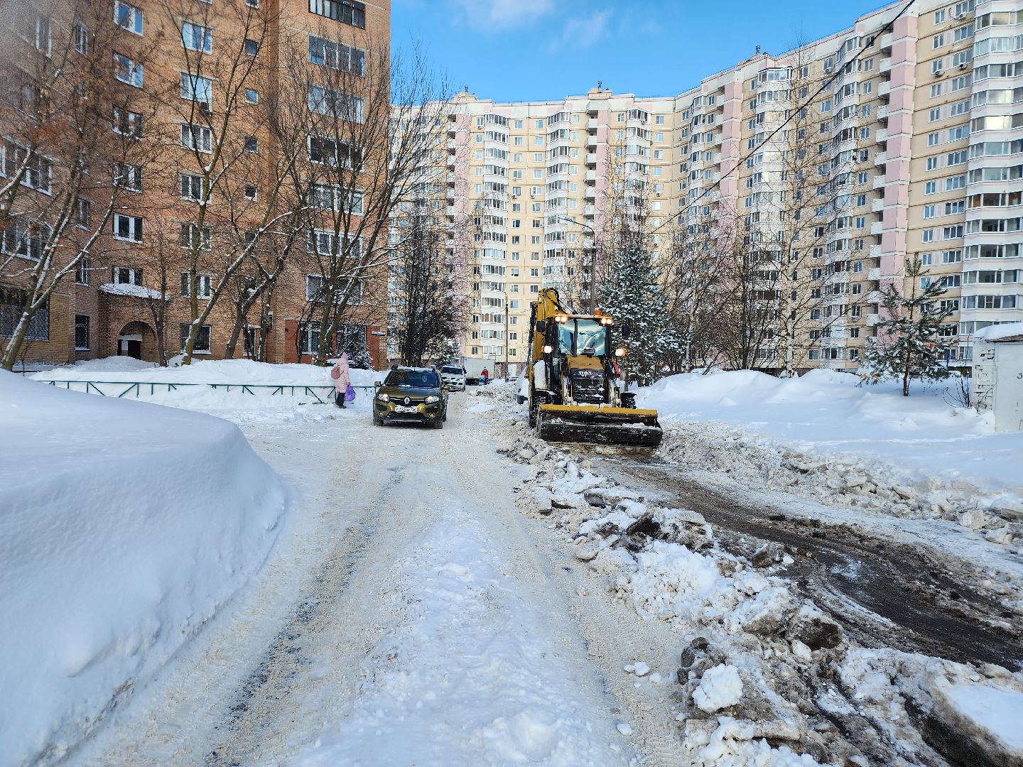 снегопад ольга, фрязино, коммунальная техника,