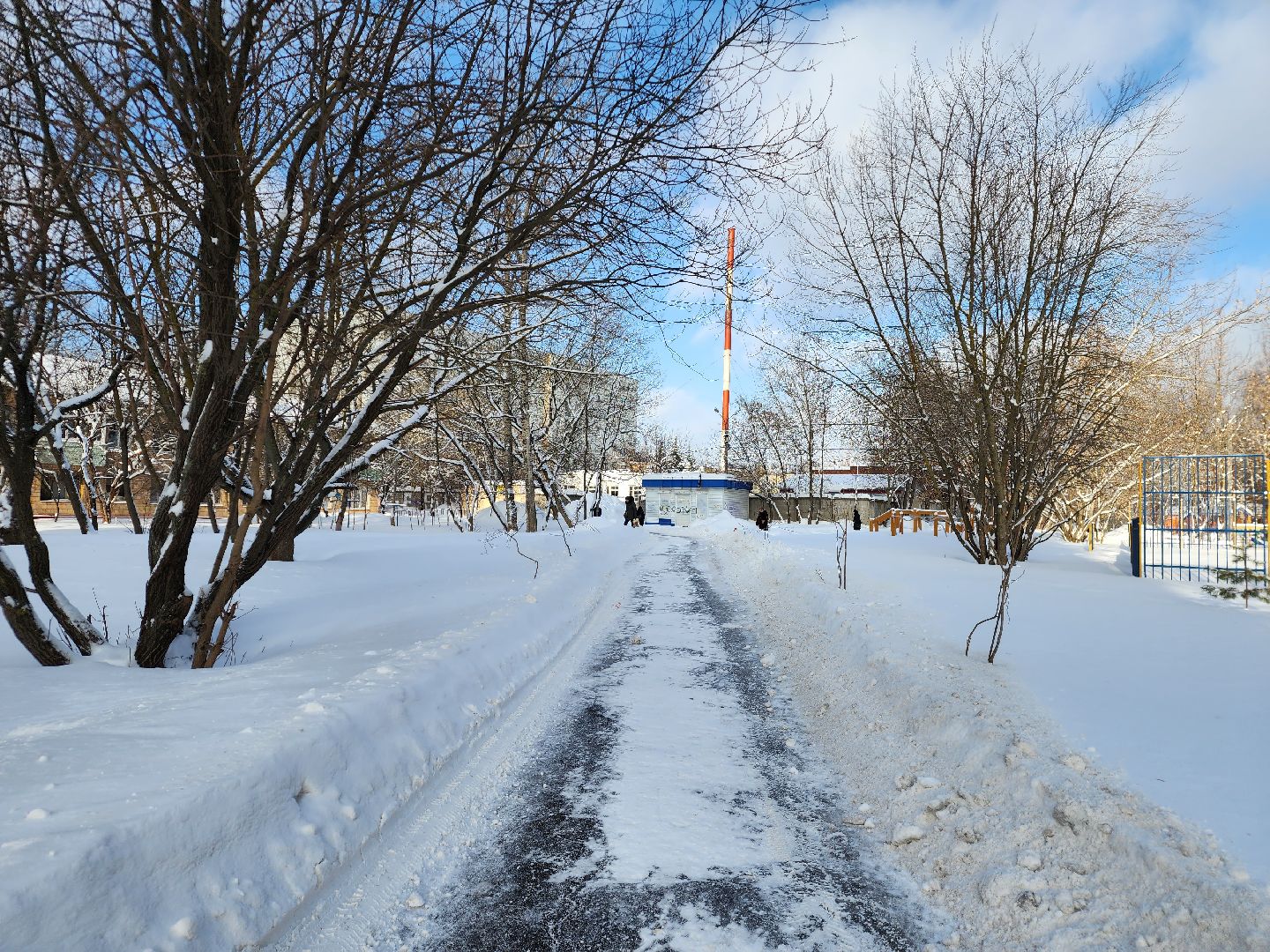 снегопад ольга, фрязино, коммунальная техника,