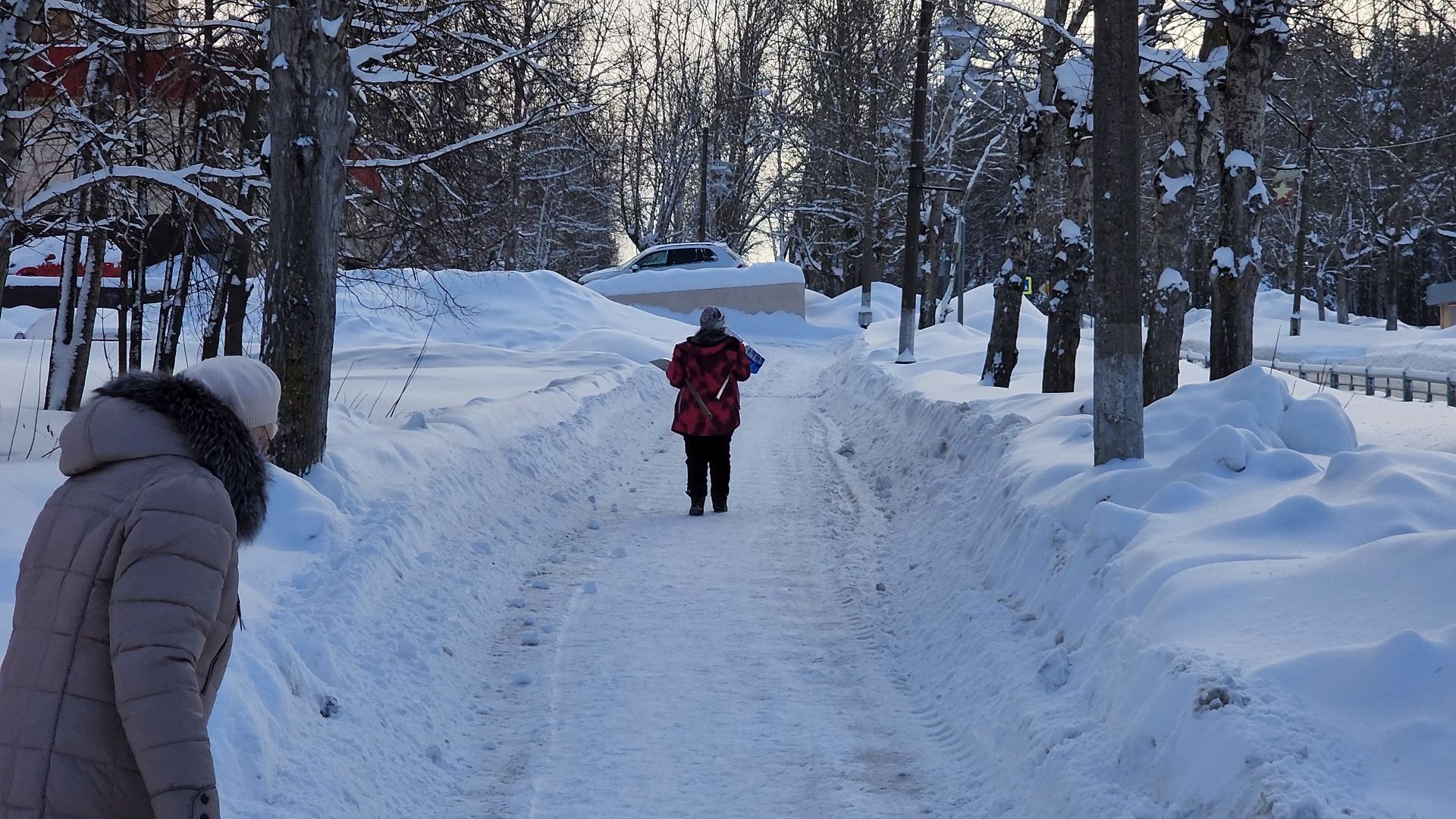 Егорьевск, снегопад, Подмосковье, Московская область,
