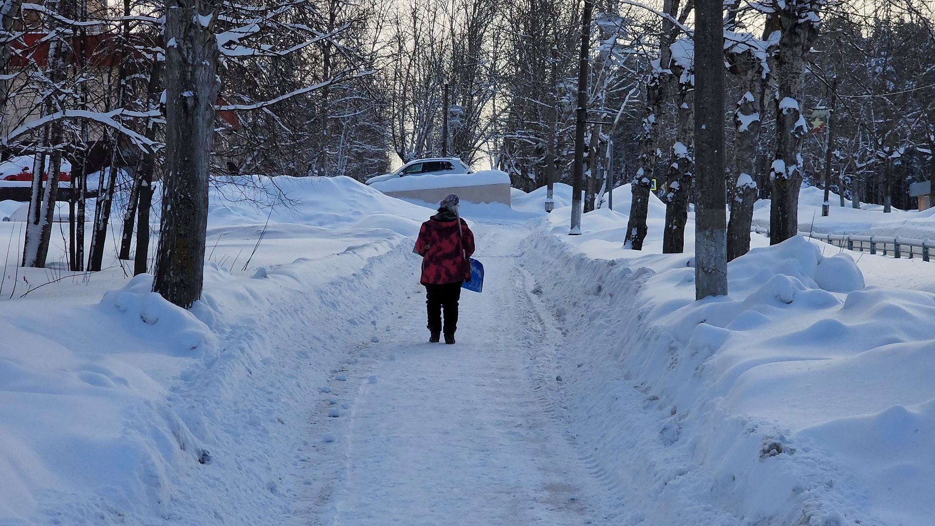 Егорьевск, снегопад, Подмосковье, Московская область,