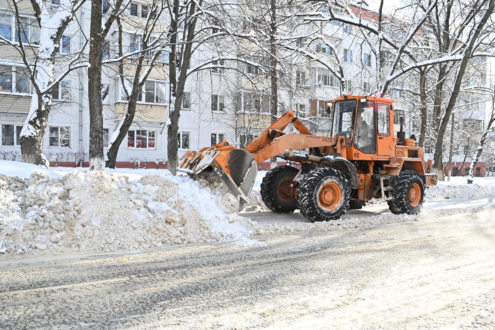 лыткарино, жкх, уборка снега, циклон ольга,
