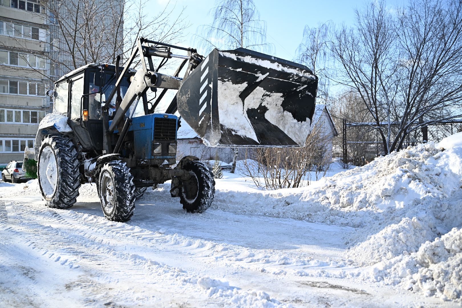 лыткарино, жкх, уборка снега, циклон ольга,