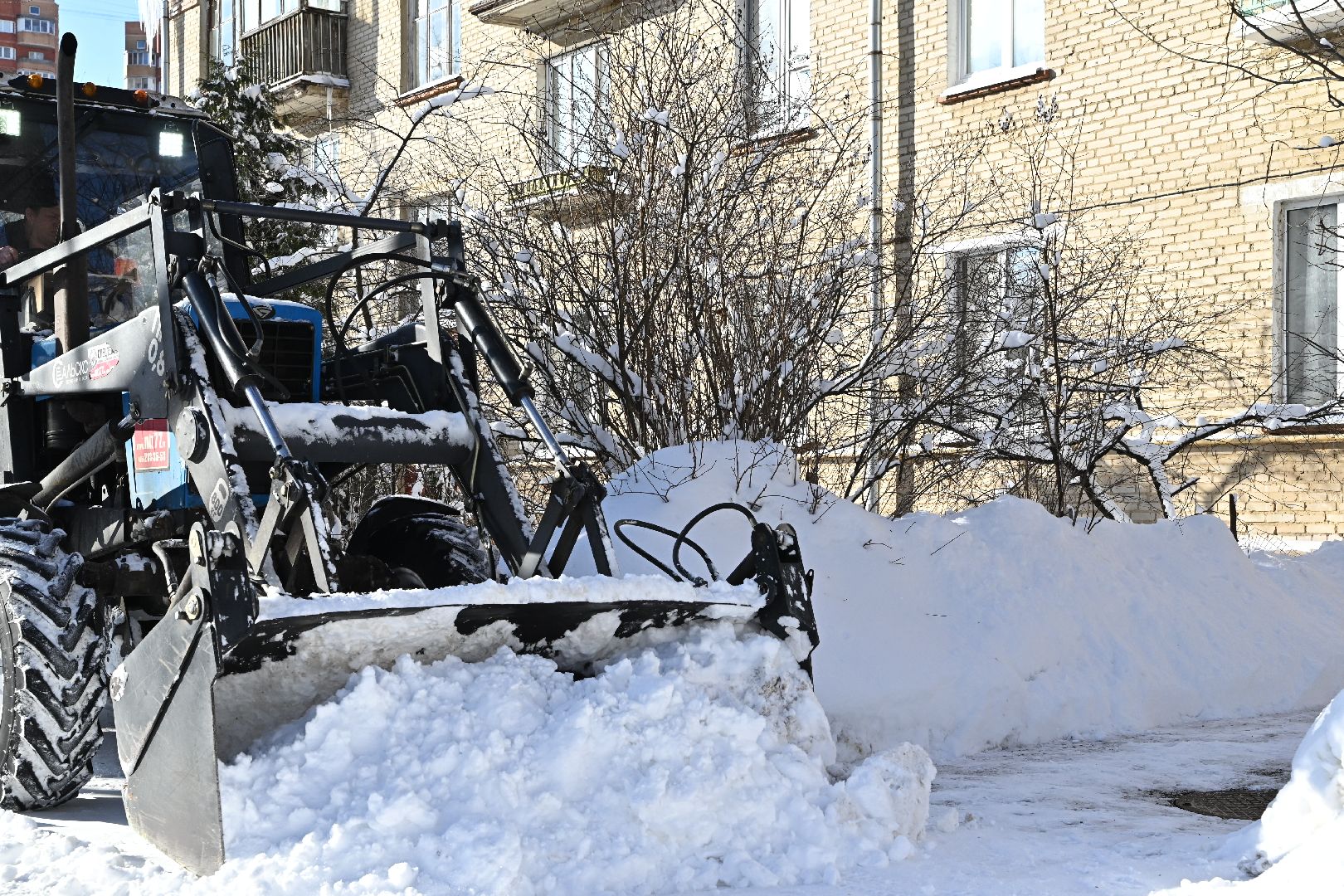 лыткарино, жкх, уборка снега, циклон ольга,