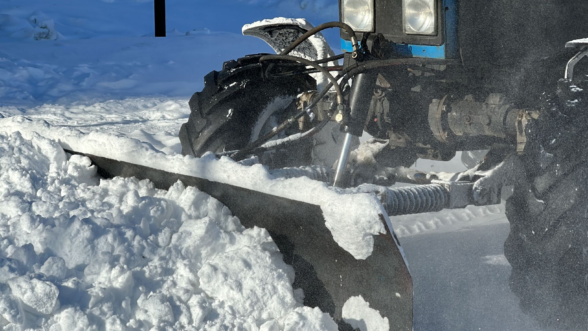 Одинцово, парк Союзный, уборка снега,