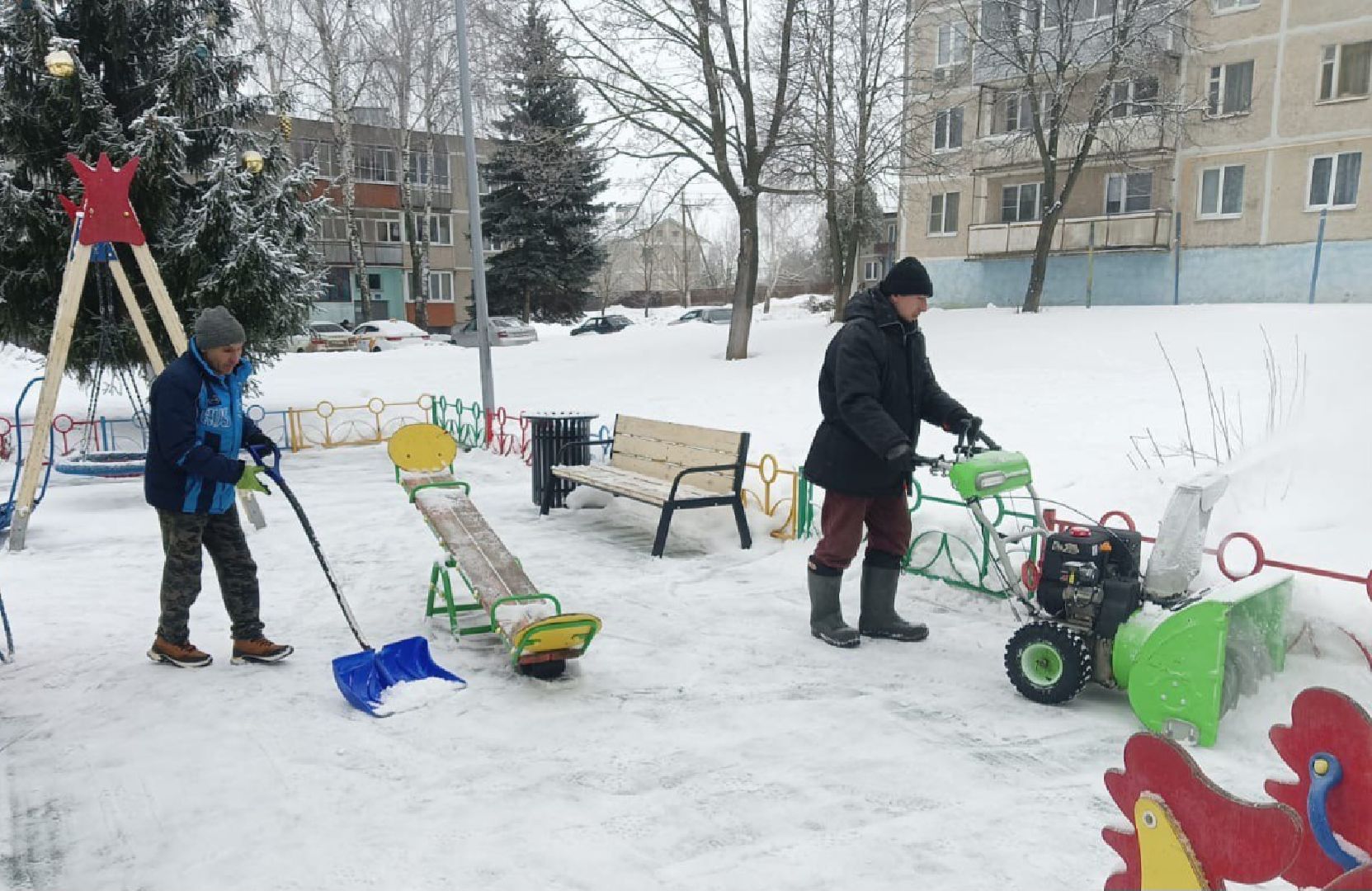 воскресенск, уборка снега, циклон ольга, коммунальные службы,