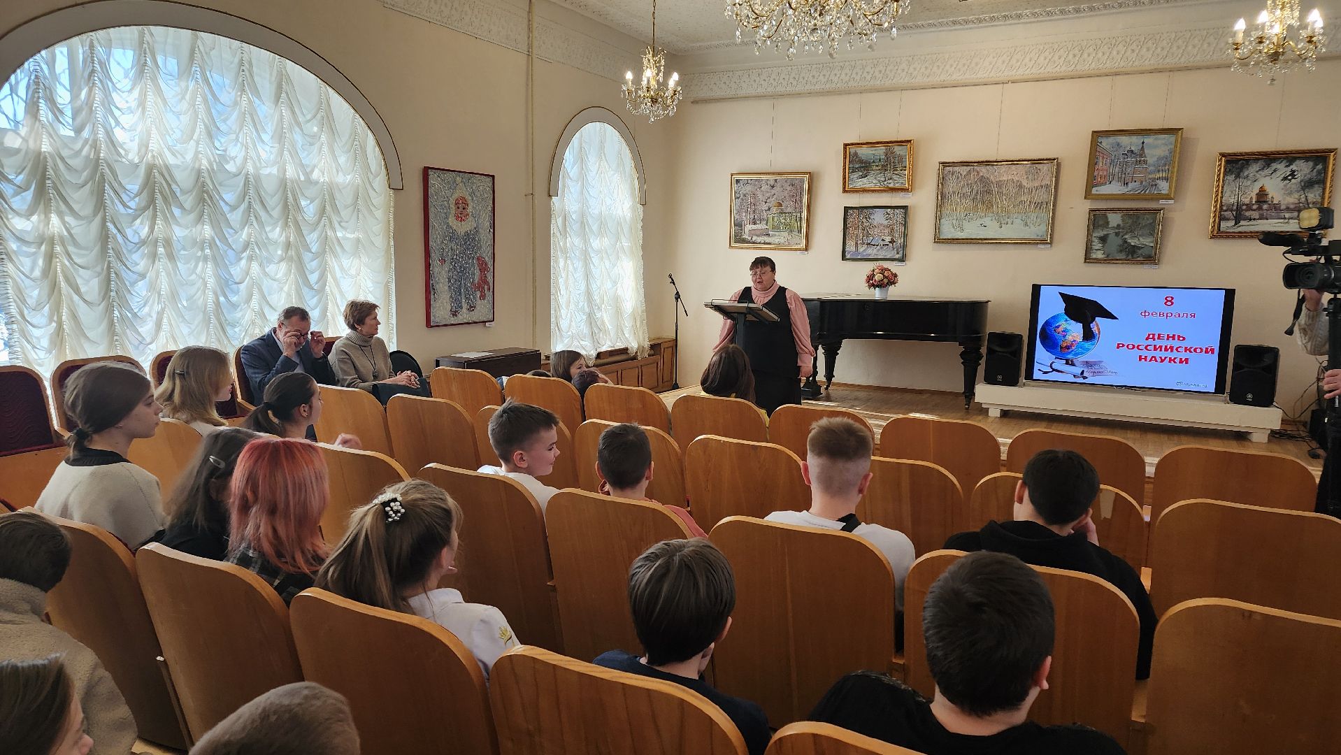 кашира, краеведческий музей, день науки, выставка, большое кропотово, биостанция, школьники, болотов, раткин, воронков,