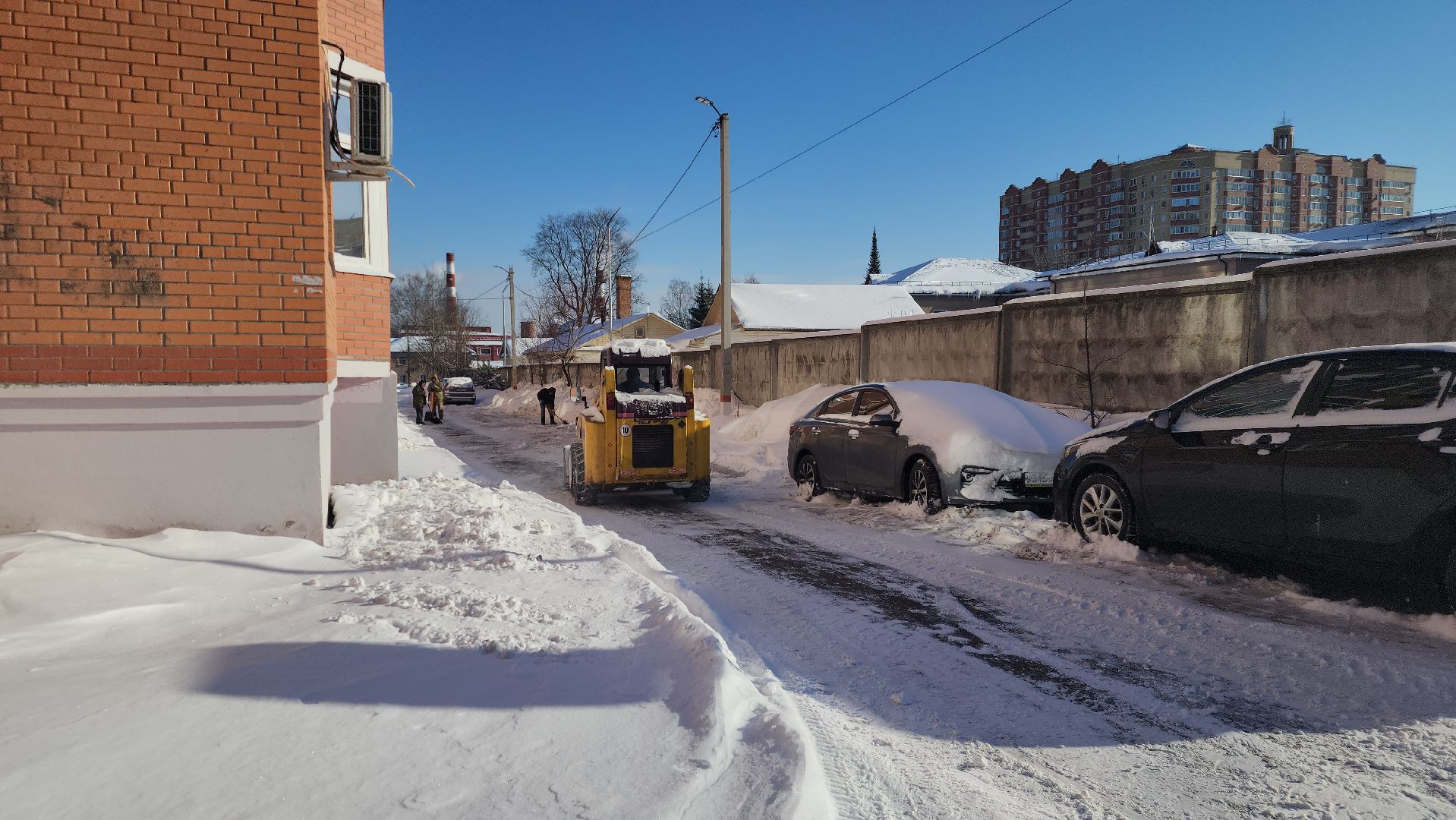 Павловский Посад, городского округ павловский посад, Жкх, Уборка, снегопад, Дворы,