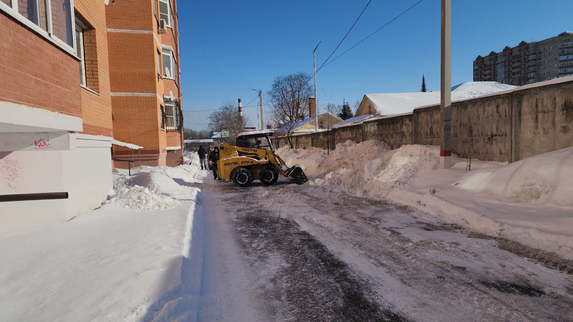Павловский Посад, городского округ павловский посад, Жкх, Уборка, снегопад, Дворы,