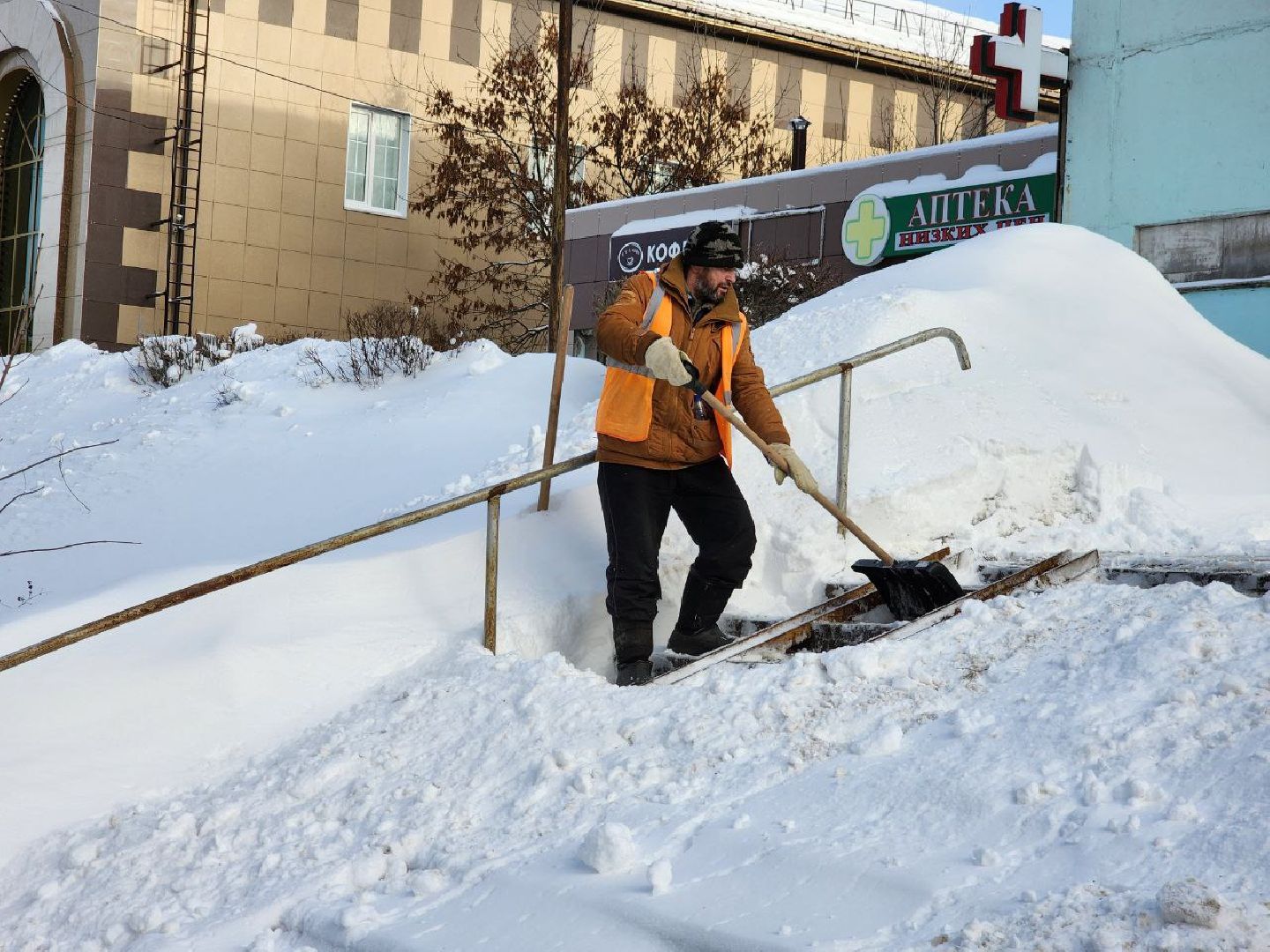 можайск, можайский городской округ, подмосковье, уборка снега, циклон ольга, снегопад, дворы, коммунальные службы, дорожные службы, жители,