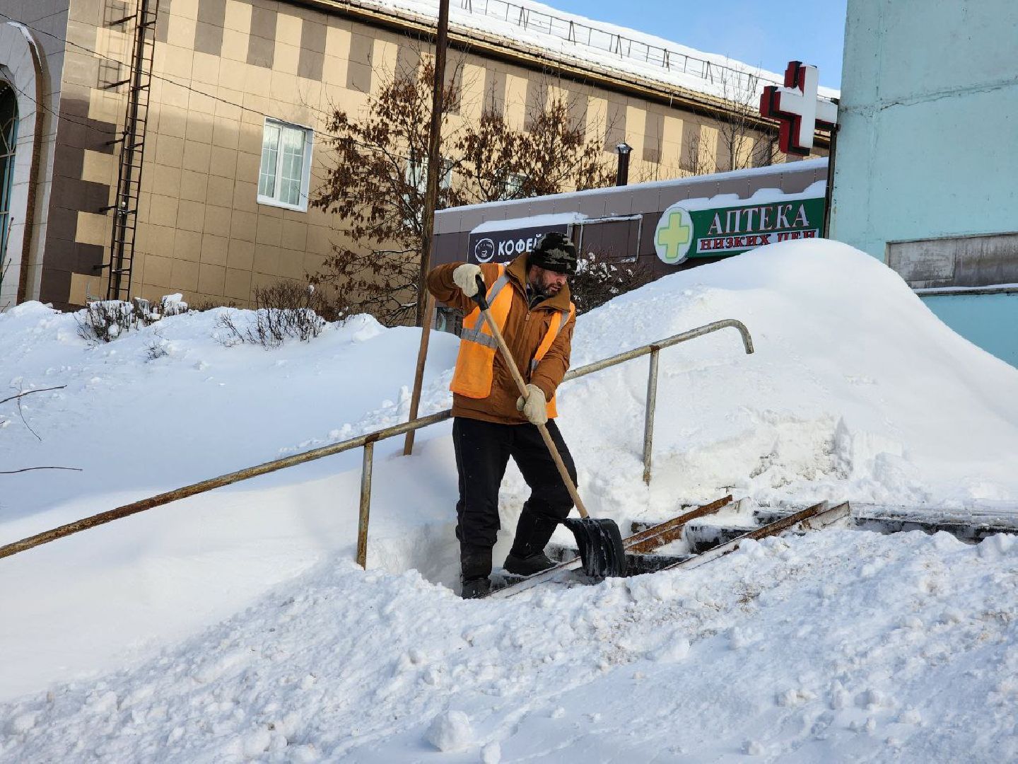 можайск, можайский городской округ, подмосковье, уборка снега, циклон ольга, снегопад, дворы, коммунальные службы, дорожные службы, жители,