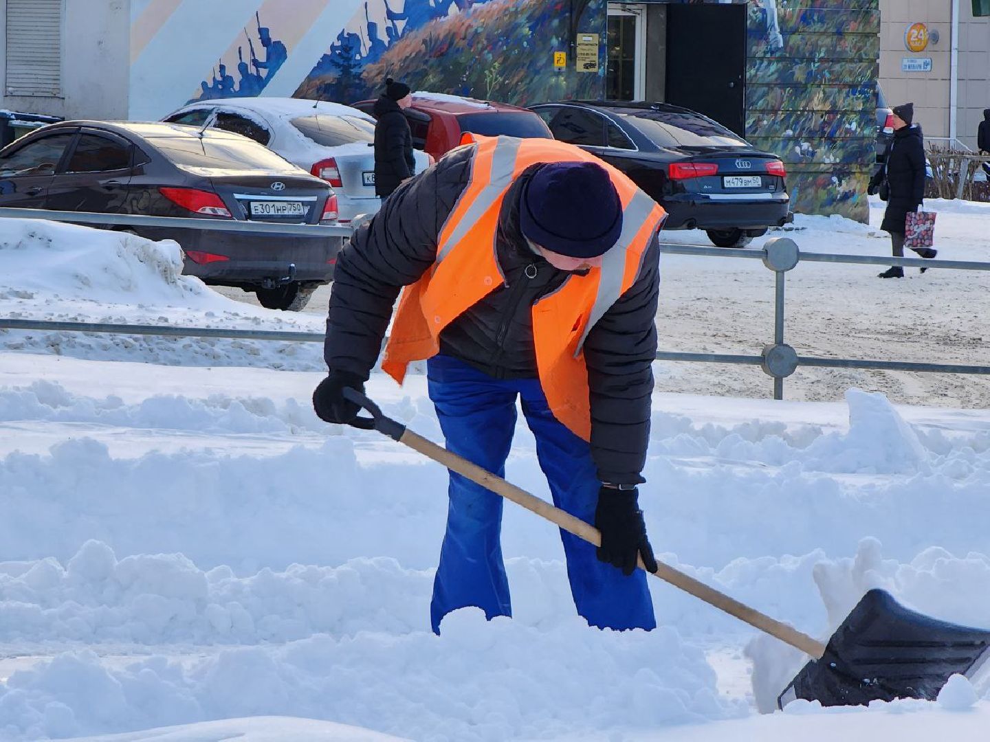 можайск, можайский городской округ, подмосковье, уборка снега, циклон ольга, снегопад, дворы, коммунальные службы, дорожные службы, жители,