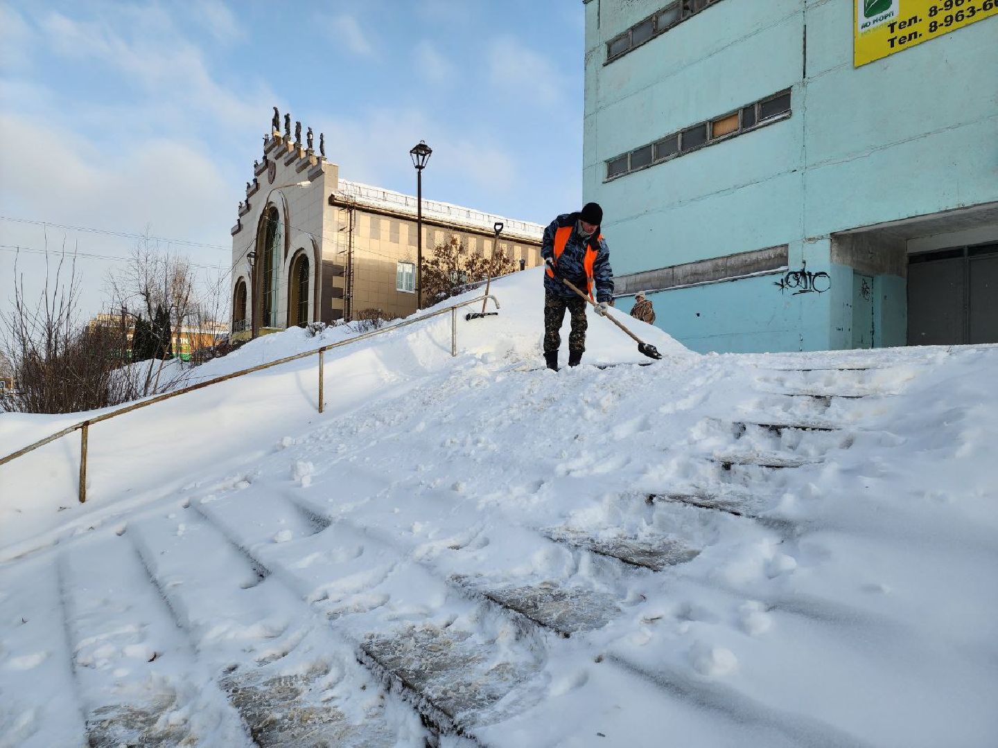 можайск, можайский городской округ, подмосковье, уборка снега, циклон ольга, снегопад, дворы, коммунальные службы, дорожные службы, жители,
