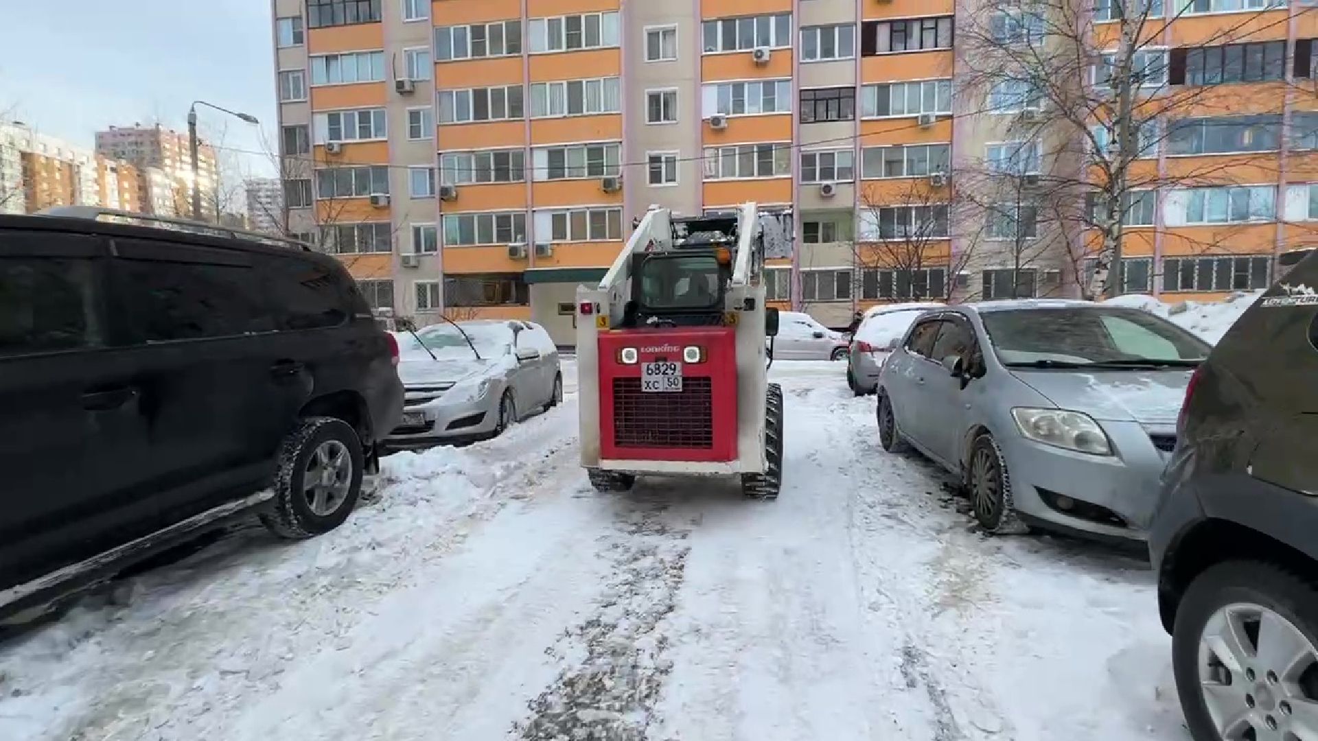 Реутов, ЖКХ, очистка гоода, снег, циклон ольга, вывоз снега,