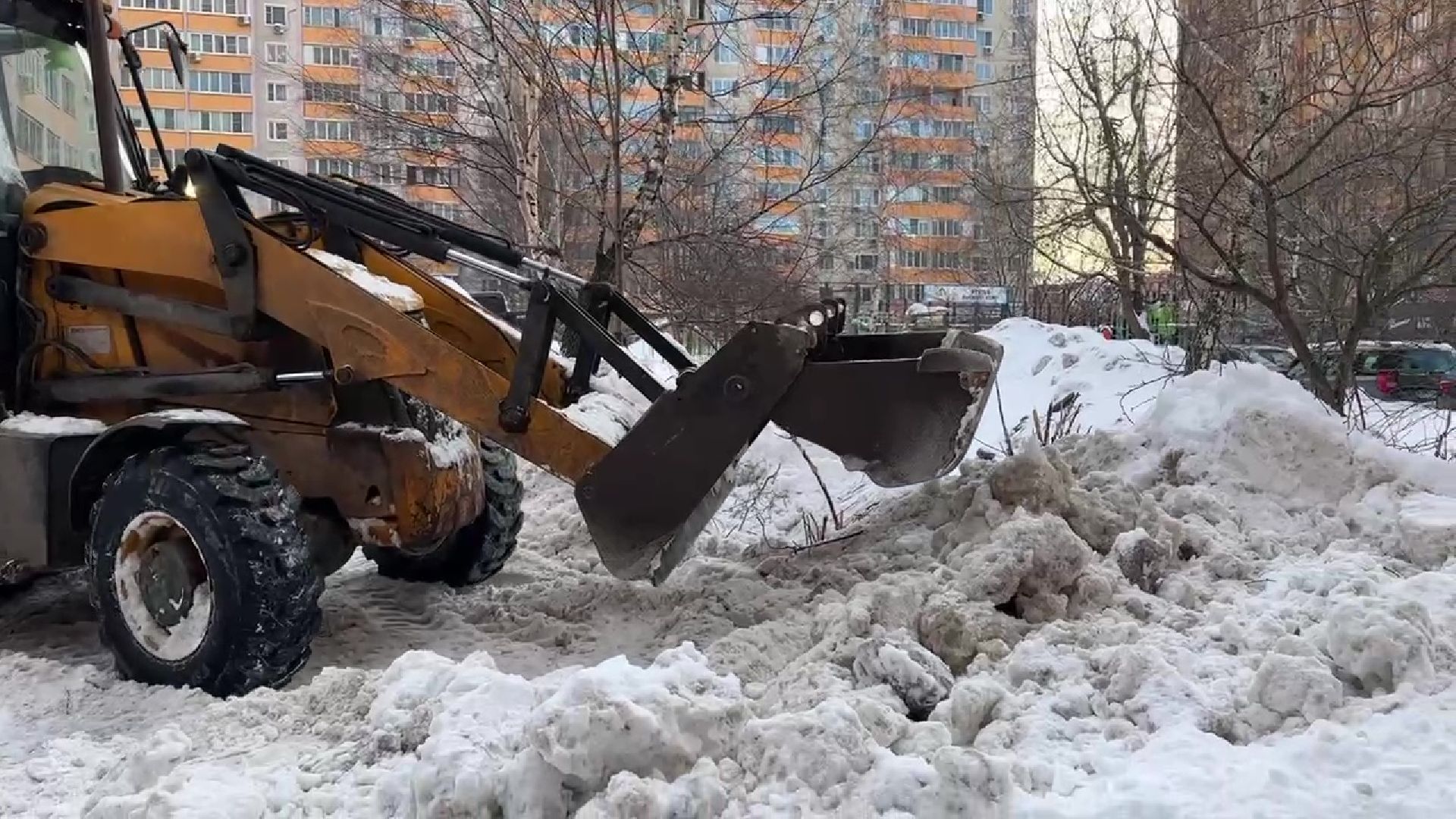 Реутов, ЖКХ, очистка гоода, снег, циклон ольга, вывоз снега,