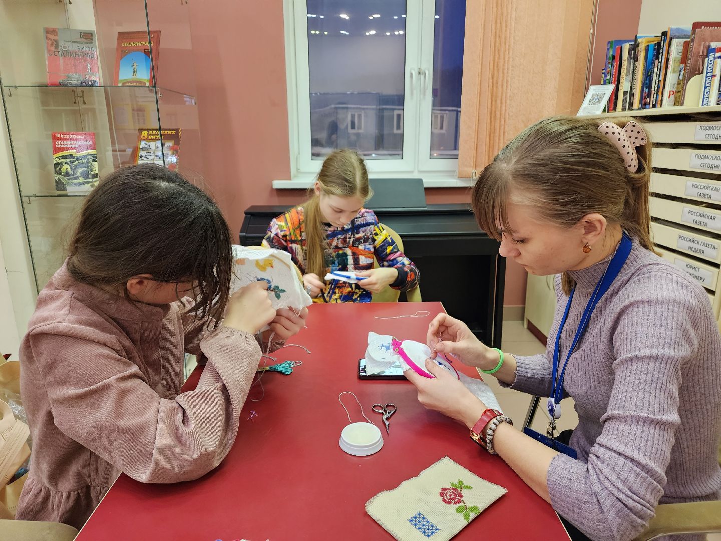 пушкино, вышивка, кружки, эксклюзив,