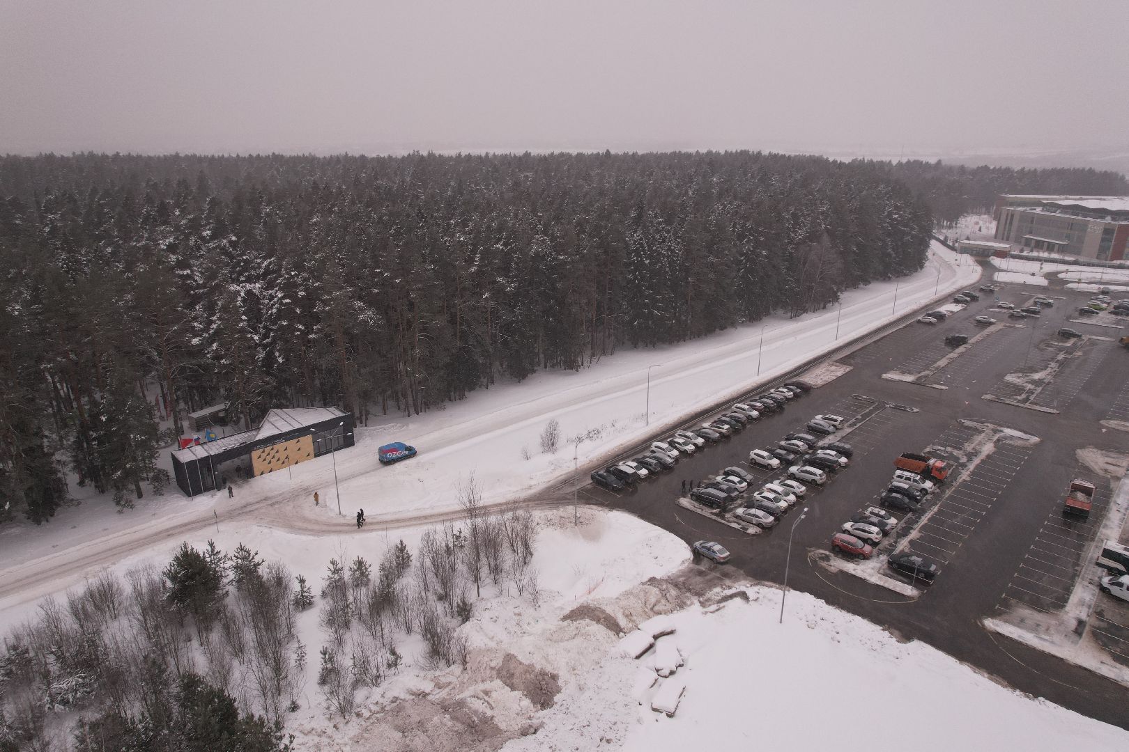 видео с коптера, благоустройство, парки, истра,
