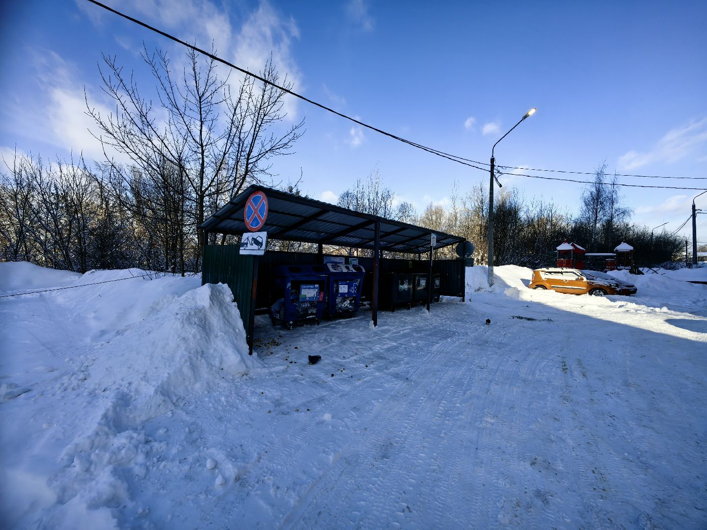 площадка, мусор, парковка, знак,