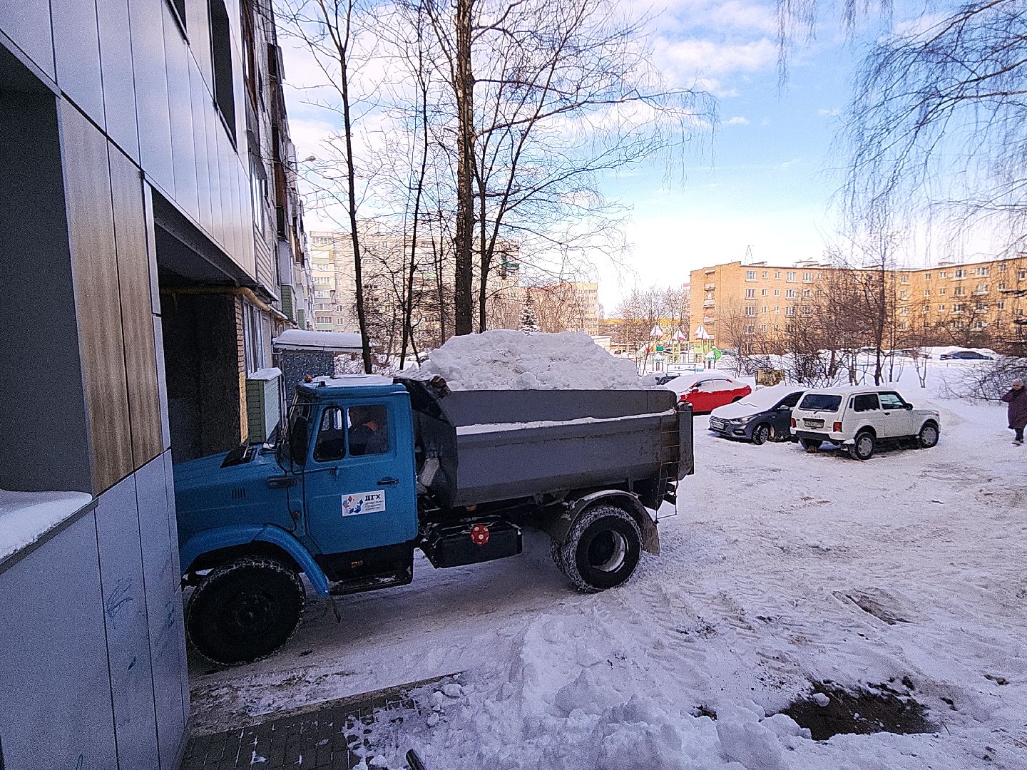 коломна, жкх, зима 2024, уборка снега,