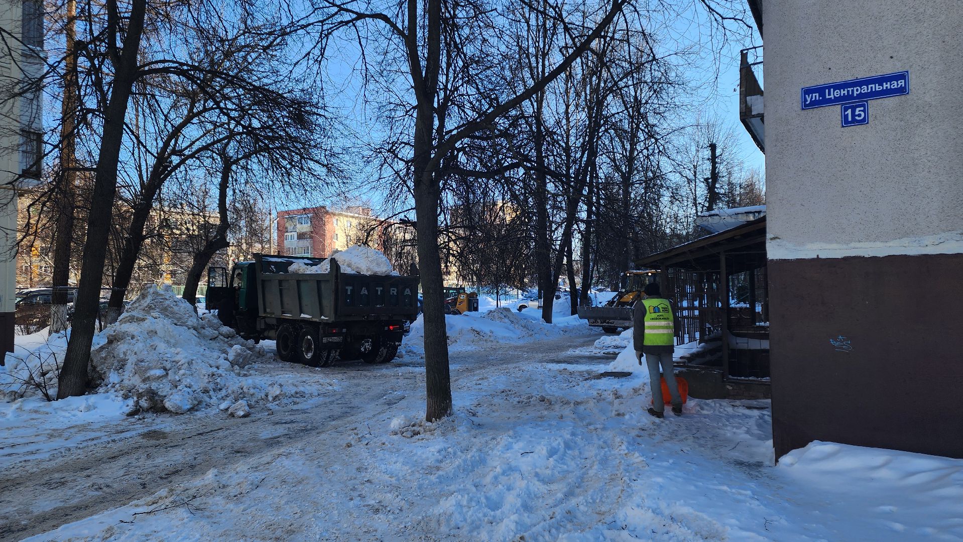 кашира, жкх, уборка, вывоз снега, водоканал, сугробы, завалы,