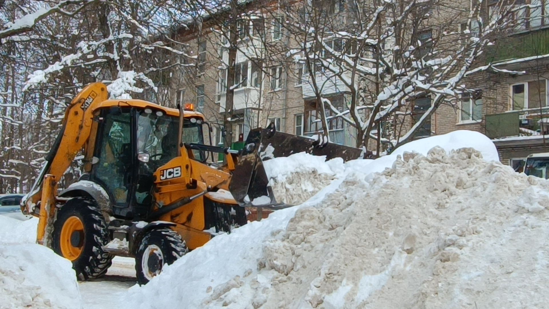 уборка снега, лобня, жкх,