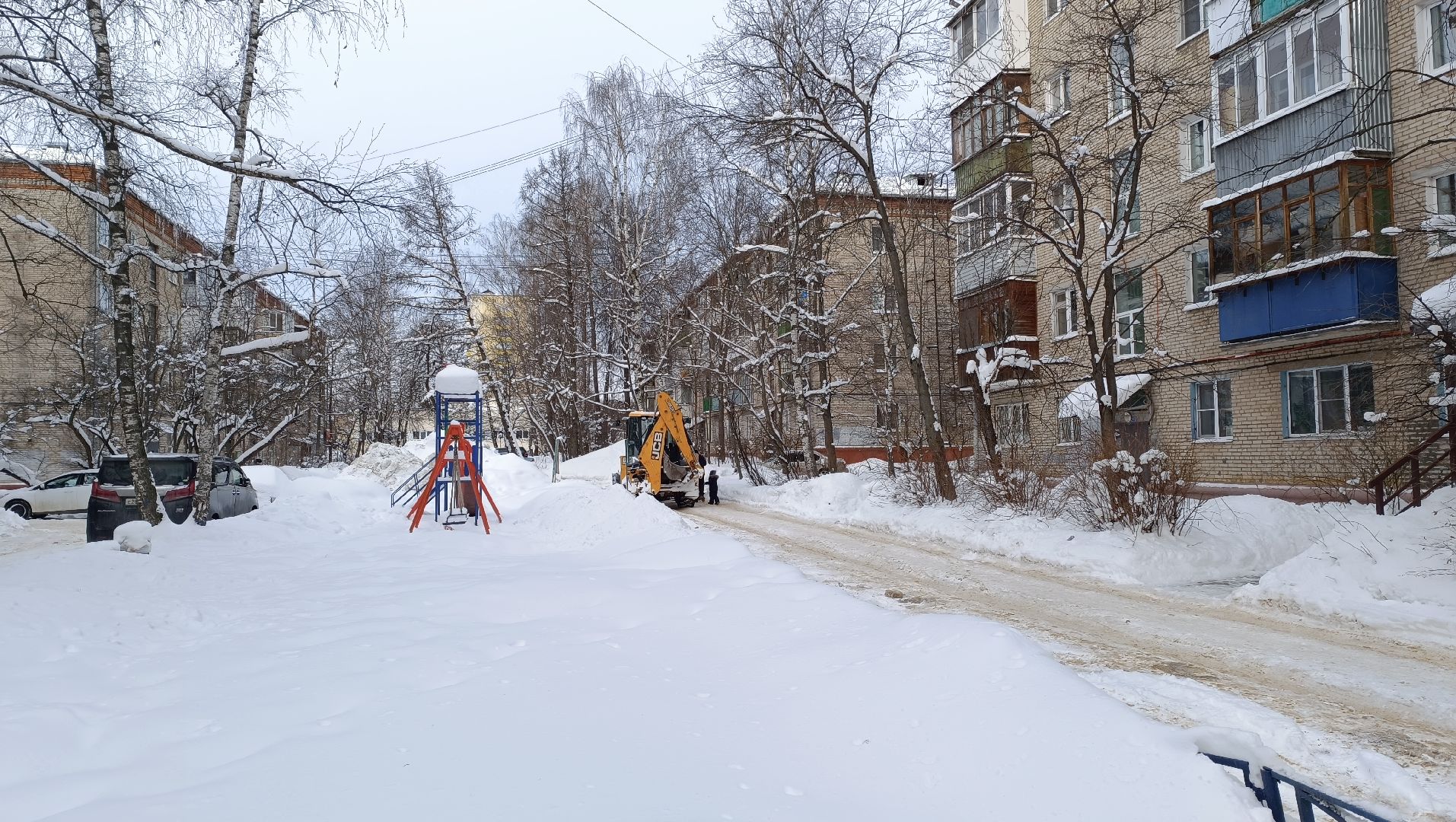 уборка снега, лобня, жкх,