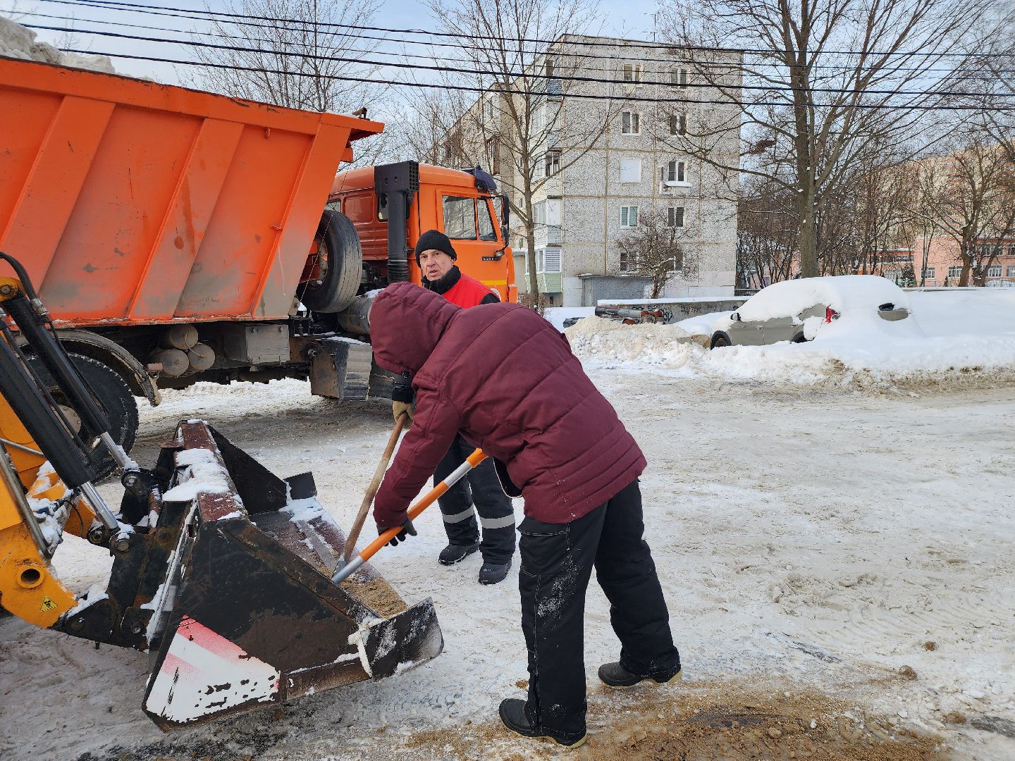 уборка снега, ЖКХ, коммунальные службы, Старая Купавна, Богородский городской округ,