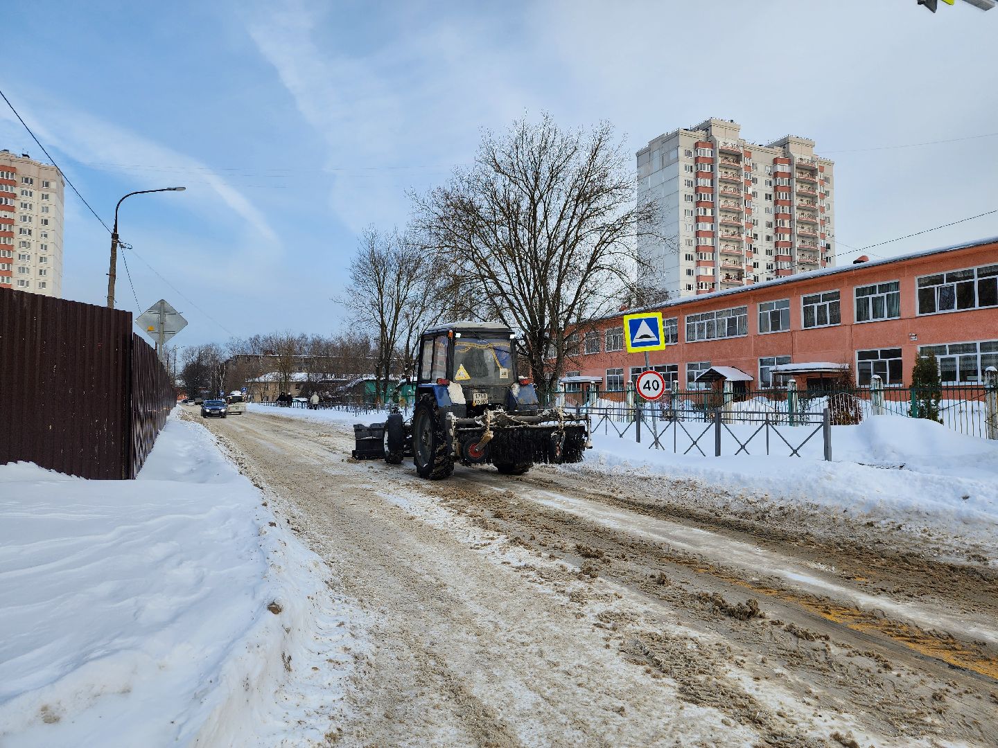 уборка снега, ЖКХ, коммунальные службы, Старая Купавна, Богородский городской округ,
