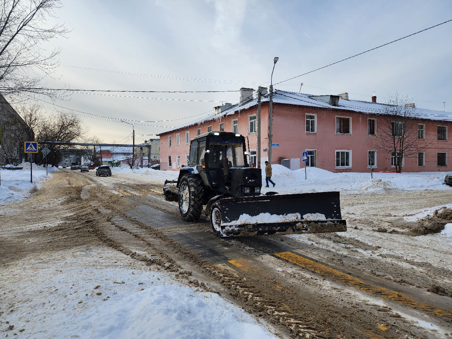 уборка снега, ЖКХ, коммунальные службы, Старая Купавна, Богородский городской округ,