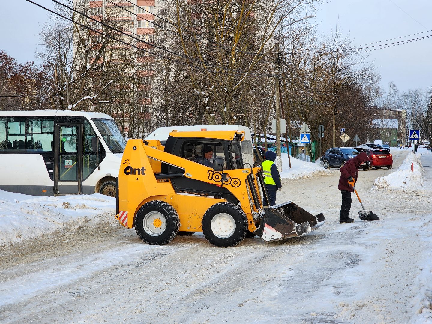 уборка снега, ЖКХ, коммунальные службы, Старая Купавна, Богородский городской округ,