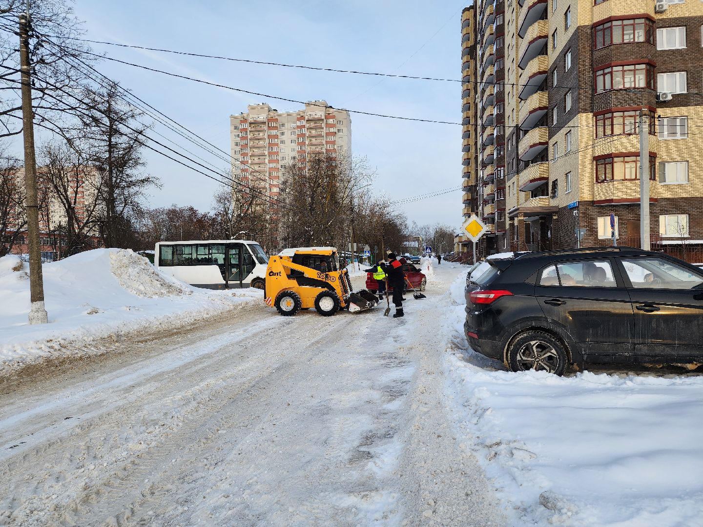 уборка снега, ЖКХ, коммунальные службы, Старая Купавна, Богородский городской округ,