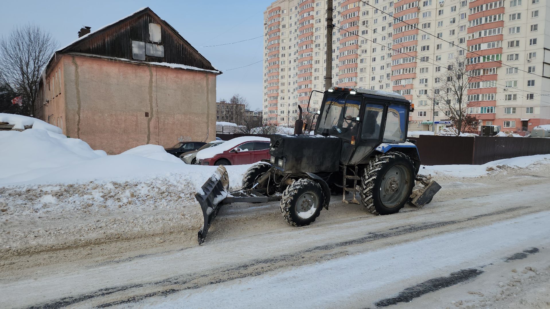 уборка снега, ЖКХ, коммунальные службы, Старая Купавна, Богородский городской округ,
