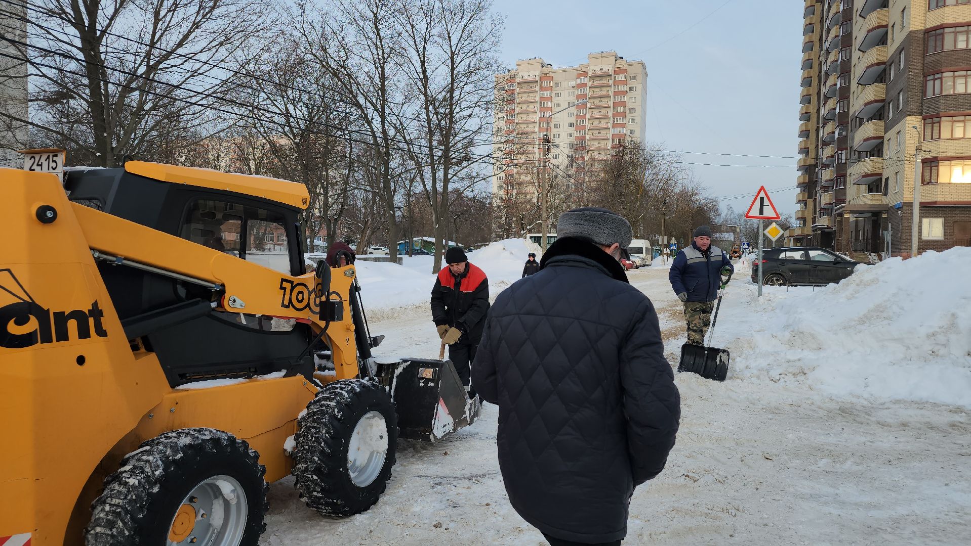 уборка снега, ЖКХ, коммунальные службы, Старая Купавна, Богородский городской округ,