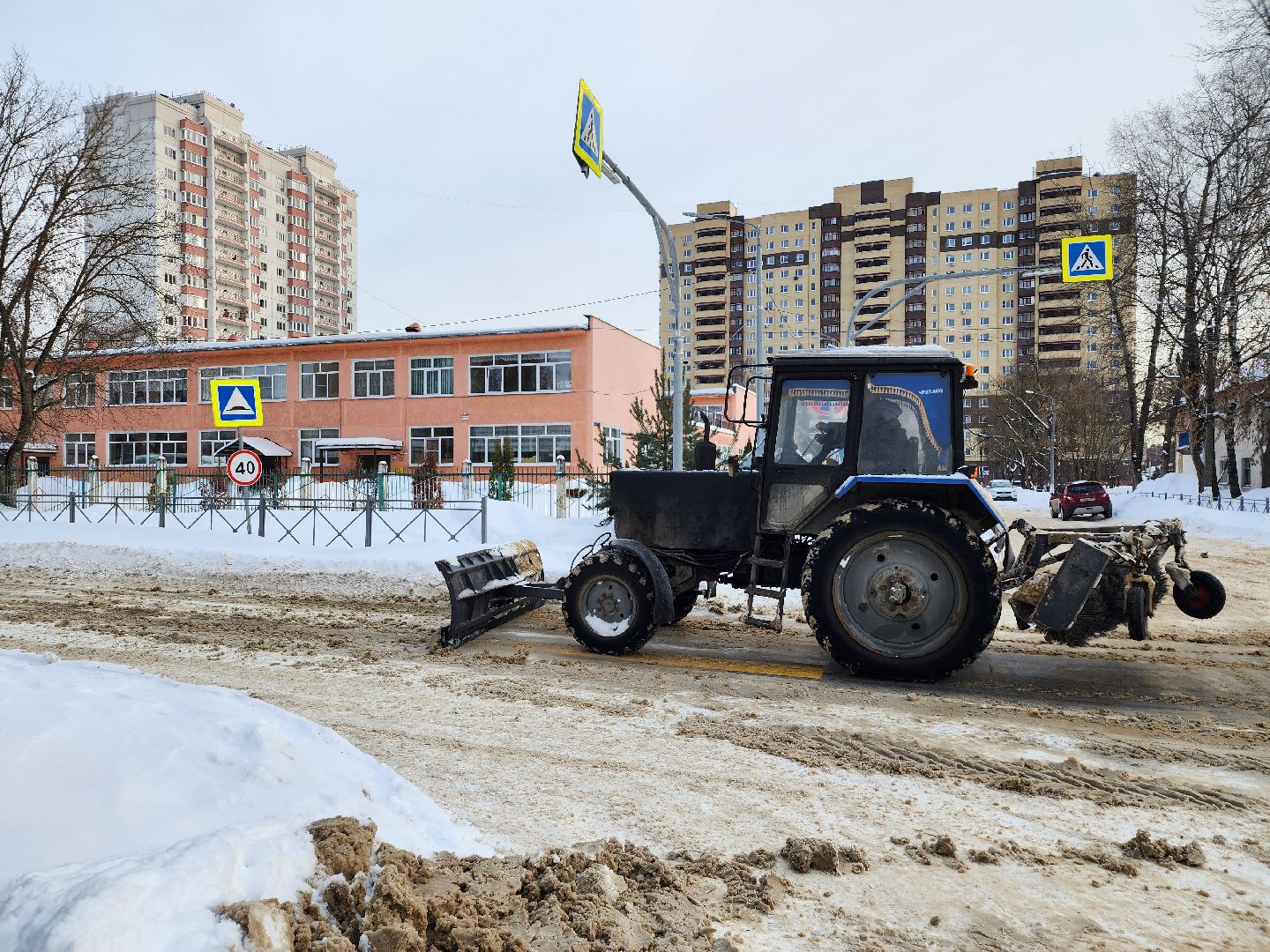 уборка снега, ЖКХ, коммунальные службы, Старая Купавна, Богородский городской округ,