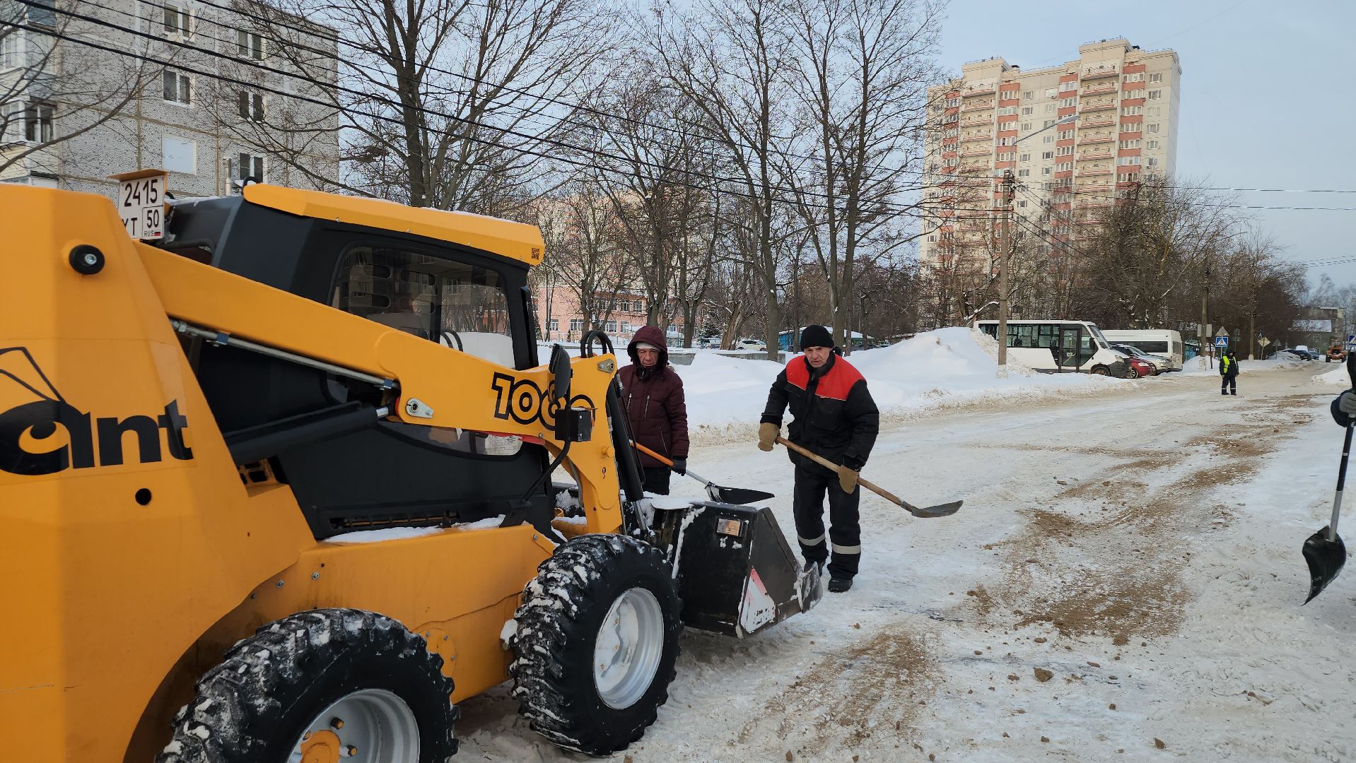 уборка снега, ЖКХ, коммунальные службы, Старая Купавна, Богородский городской округ,