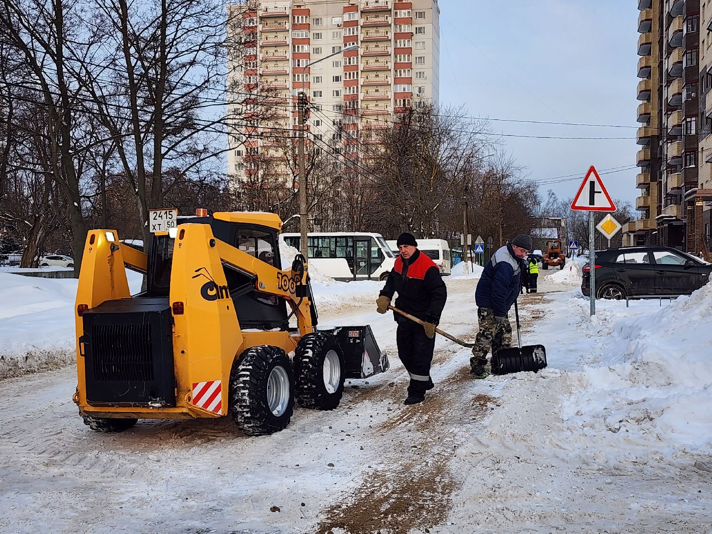 уборка снега, ЖКХ, коммунальные службы, Старая Купавна, Богородский городской округ,