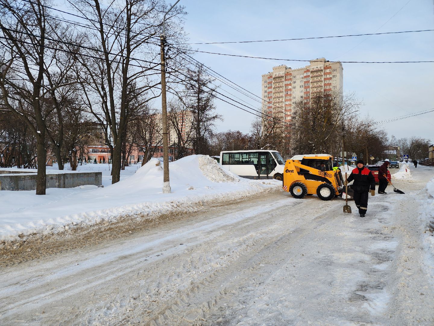 уборка снега, ЖКХ, коммунальные службы, Старая Купавна, Богородский городской округ,