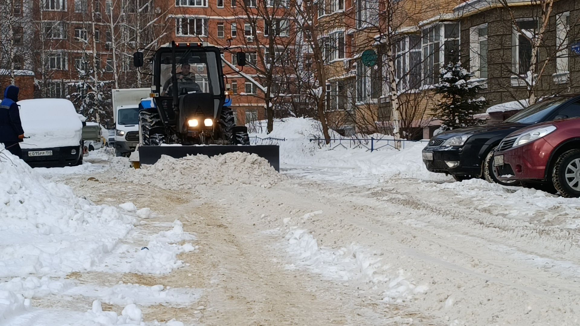 уборка снега, жкх, лобня,