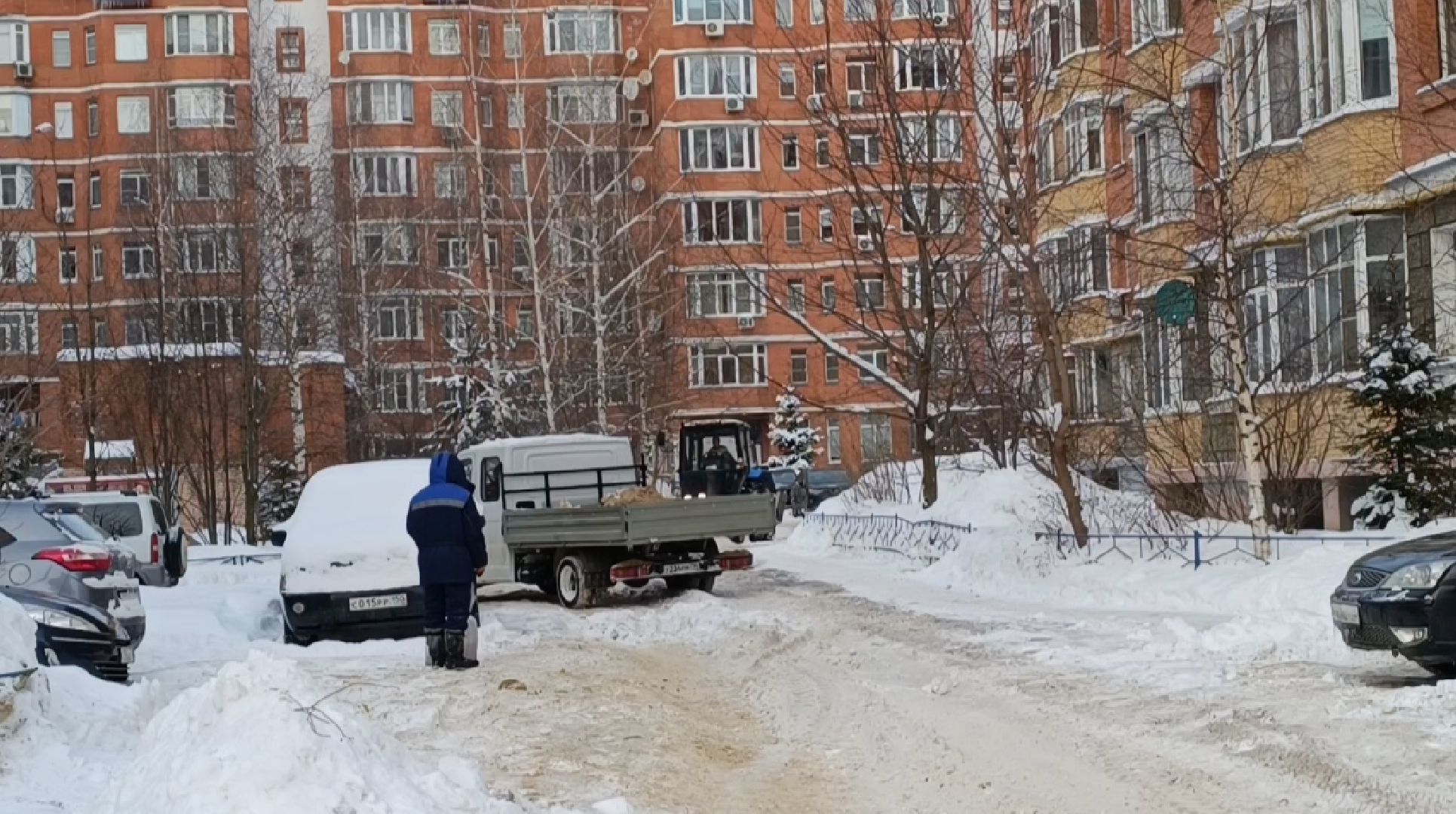 уборка снега, жкх, лобня,