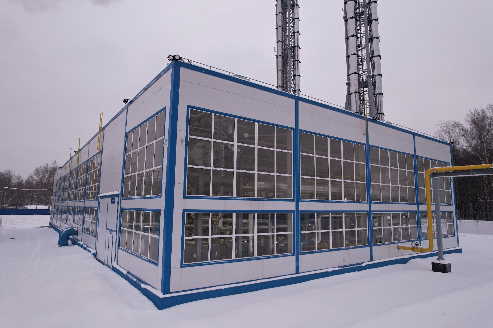 видео с коптера, Королев, котельная,