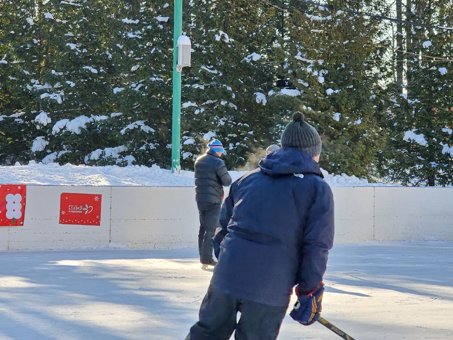 хоккейная команда, металлург,хоккей в парке, видное, спорт подмосковья,