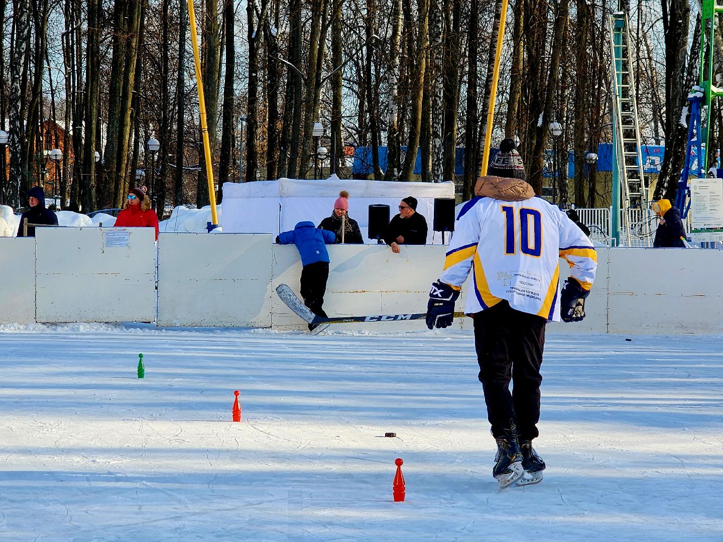 хоккейная команда, металлург,хоккей в парке, видное, спорт подмосковья,