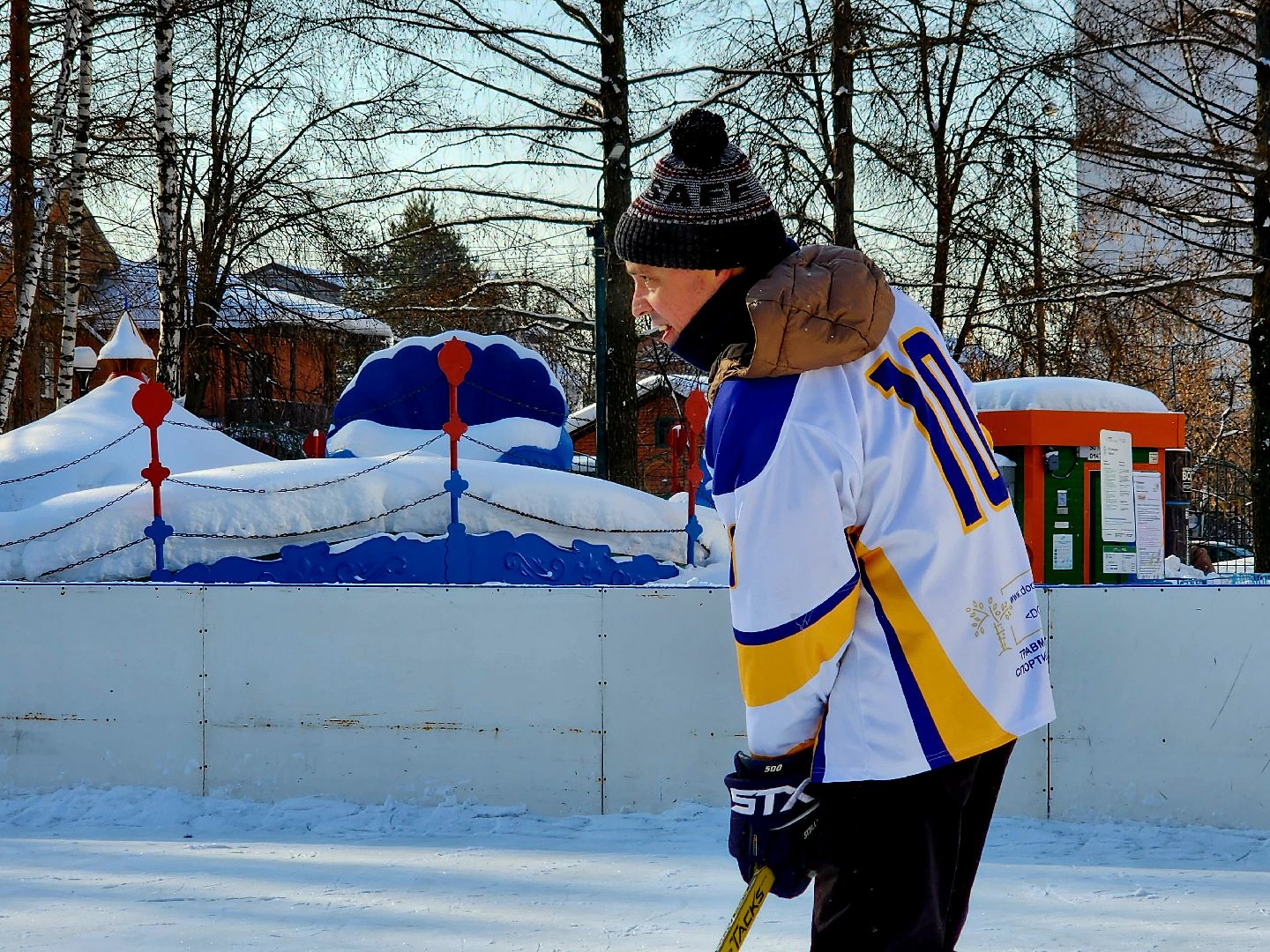 хоккейная команда, металлург,хоккей в парке, видное, спорт подмосковья,